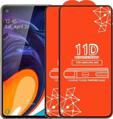 Roxel Edge To Edge Tempered Glass for Samsung Galaxy A60(Pack of 2)