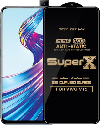 Qyist Edge To Edge Tempered Glass for VIVO V15(Pack of 1)