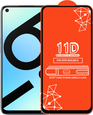 Qyist Edge To Edge Tempered Glass for Realme 6I(Pack of 1)