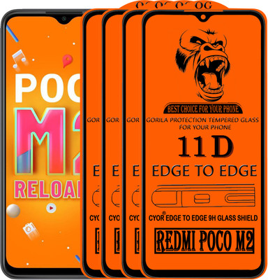 CYOR Edge To Edge Tempered Glass for REDMI POCO M2(Pack of 4)