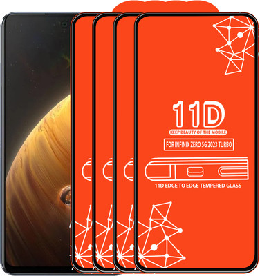 Roxel Edge To Edge Tempered Glass for Infinix Zero 5G 2023 Turbo(Pack of 4)
