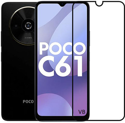 NEXZONE Edge To Edge Tempered Glass for POCO C61(Pack of 1)
