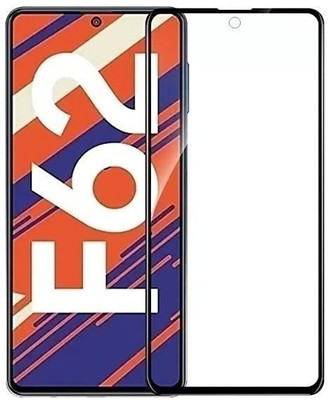 9H Edge To Edge Tempered Glass for Samsung Galaxy F62(Pack of 2)