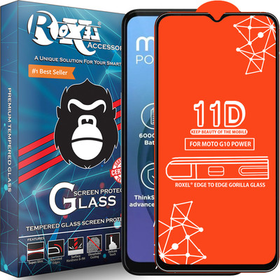 Roxel Edge To Edge Tempered Glass for Motorola G10 Power(Pack of 1)