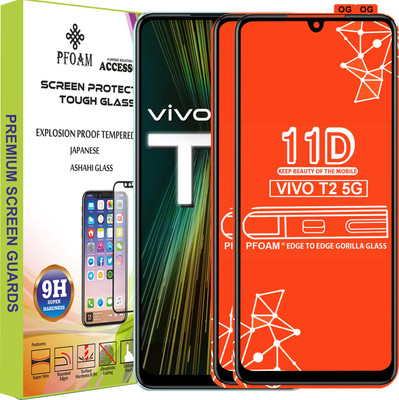 PFOAM Edge To Edge Tempered Glass for VIVO T2 5G(Pack of 2)