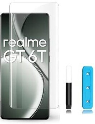 welldesign Edge To Edge Tempered Glass for Realme GT 6T 5G, Realme GT 6T(Pack of 1)