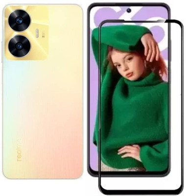 O2MG Edge To Edge Tempered Glass for realme C55, realme Narzo N55(Pack of 1)