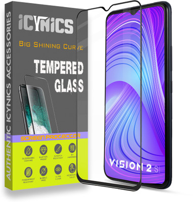 ICYNICS Edge To Edge Tempered Glass for iTel Vision 2s, Anti-Fingerprint, Waterproof, Oil-resistant, Bubble-Free, Anti-Static with Full Screen Coverage & Easy Installation(Pack of 1)