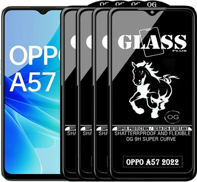 PFOAM Edge To Edge Tempered Glass for OPPO A57 2022(Pack of 4)