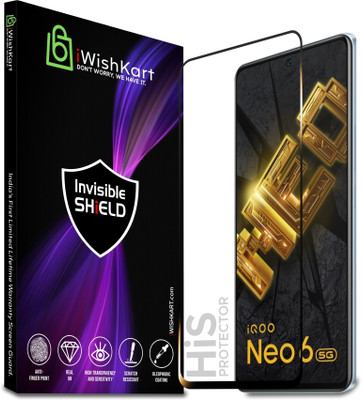 iWishKart Edge To Edge Tempered Glass for IQOO Neo 6 5G, Gorilla Glass(Pack of 1)