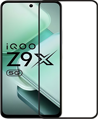 Monogamy Edge To Edge Tempered Glass for iQOO Z9x 5G, iQOO Z9x, Z9x 5G, Vivo T3x 5G, Realme Narzo 70x 5G, High clarity screen protector(Pack of 1)