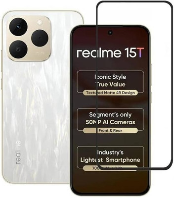 Hyper Edge To Edge Tempered Glass for realme 15T 5G(Pack of 1)