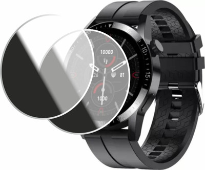 JSGROWITTECH Edge To Edge Tempered Glass for FIRE BOLTT TALK ULTRA SMART WATCH,SCREEN GUARD(Pack of 2)