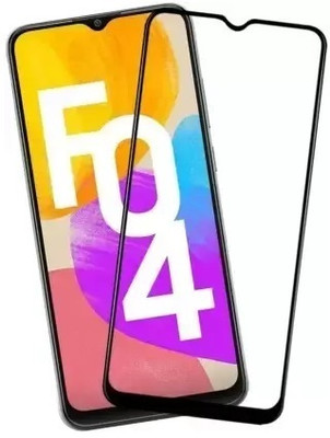 O2MG Edge To Edge Tempered Glass for Samsung Galaxy F04, Samsung F04(Pack of 1)