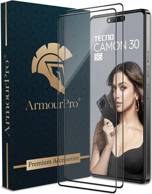 ArmourPro Edge To Edge Tempered Glass for Tecno Camon 30 5G, Tecno Camon 30, Camon 30 5G, Camon 30(Pack of 2)