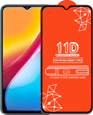 Qyist Edge To Edge Tempered Glass for Infinix Smart 5 Pro(Pack of 1)