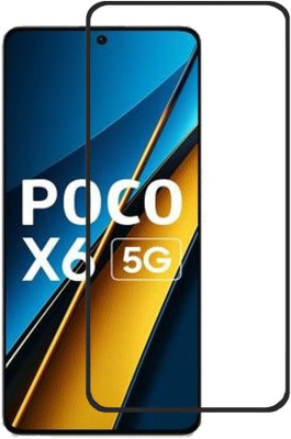 RCHJV Edge To Edge Tempered Glass for POCO X6 5G(Pack of 1)