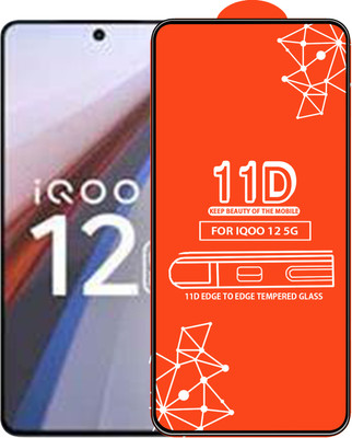 Roxel Edge To Edge Tempered Glass for Iqoo 12 5G(Pack of 1)