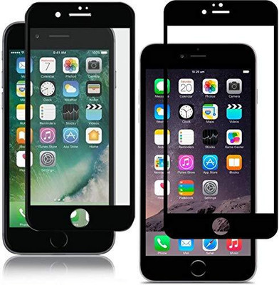 HIE POWER Edge To Edge Tempered Glass for Apple iPhone 6s-| |Full Glue Curved Tempered Glass | |Bubble Free Installation | |(Pack of 2)