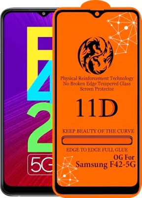 9H Edge To Edge Tempered Glass for Samsung Galaxy F42 5G(HD+&OG)(Pack of 1)