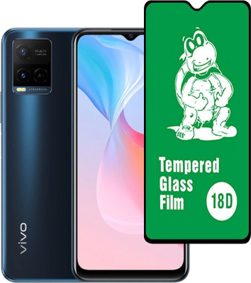INT Edge To Edge Tempered Glass for Vivo Y21e 18D(Pack of 1)