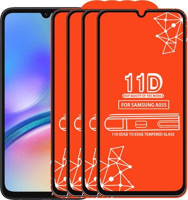Roxel Edge To Edge Tempered Glass for Samsung Galaxy A05S(Pack of 4)