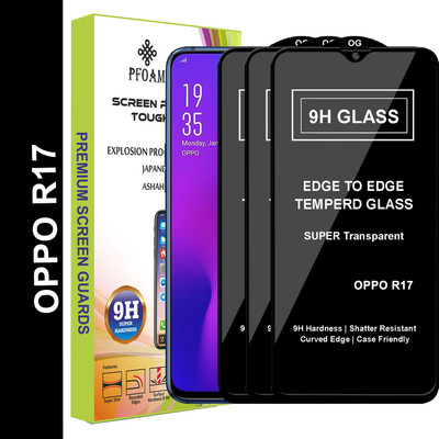 PFOAM Edge To Edge Tempered Glass for OPPO R17(Pack of 3)