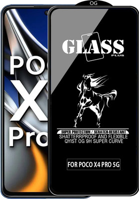 Qyist Edge To Edge Tempered Glass for POCO X4 PRO 5G(Pack of 1)