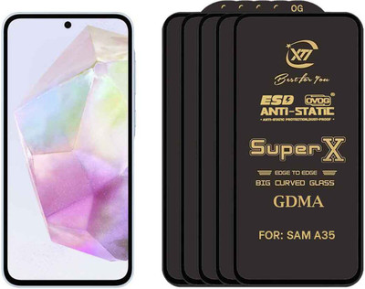 GDMA Edge To Edge Tempered Glass for SAMSUNG A3 5G(Pack of 5)