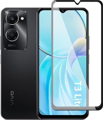 COVER CAPITAL Edge To Edge Tempered Glass for Vivo T3 Lite 5G(Pack of 1)