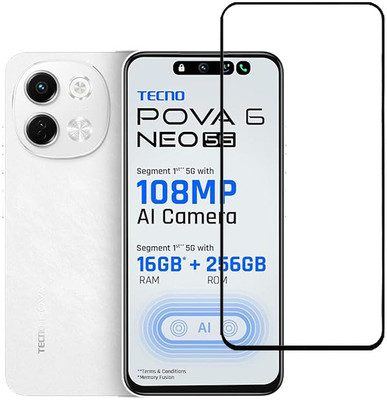 SPRITZEN Edge To Edge Tempered Glass for Tecno Pova 6 Neo 5G(Pack of 1)