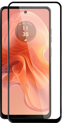 GLOBAL NOMAD Edge To Edge Tempered Glass for moto g04(Pack of 1)