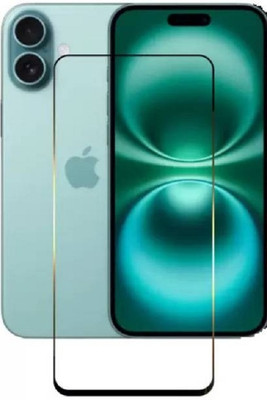 BRENZZ Edge To Edge Tempered Glass for Apple iPhone 16, iPhone 16(Pack of 1)