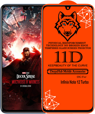 DeepzHub Edge To Edge Tempered Glass for Infinix Note 12 TURBO(Pack of 1)