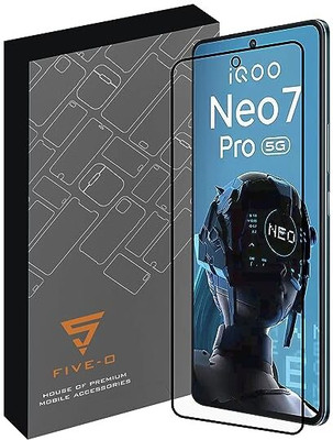 FIVE-O Edge To Edge Tempered Glass for iQOO Neo - 7 Pro 5G(Pack of 2)