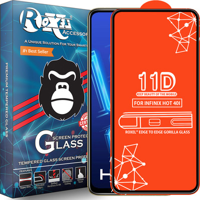 Roxel Edge To Edge Tempered Glass for Infinix Hot 40I(Pack of 1)