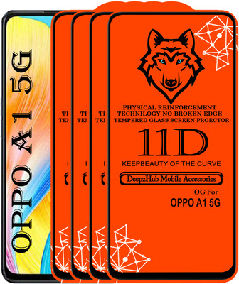 CRodible Edge To Edge Tempered Glass for Oppo A1 5G(Pack of 4)
