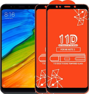 Qyist Edge To Edge Tempered Glass for Mi Redmi Note 5(Pack of 2)