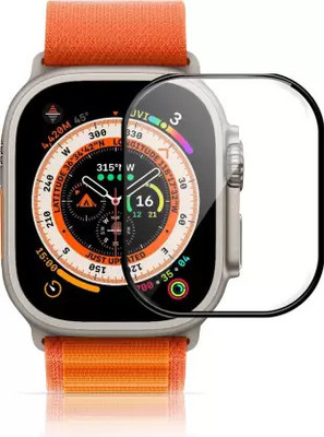 elivor Edge To Edge Tempered Glass for Smart Watch 49mm Series 8/7/6/5/4/3/2/1 & SE(Pack of 1)