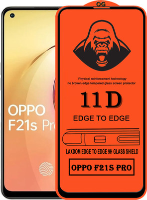 Laxdom Edge To Edge Tempered Glass for OPPO F21S PRO(Pack of 1)