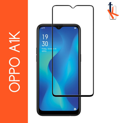 TCartoHUB Edge To Edge Tempered Glass for Oppo A1K(Pack of 1)