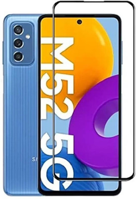 DMJHP Edge To Edge Tempered Glass for Samsung Galaxy M52(Pack of 1)