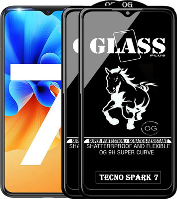 PFOAM Edge To Edge Tempered Glass for TECNO SPARK 7(Pack of 2)