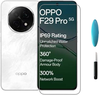 FwellT Edge To Edge Tempered Glass for Oppo F29 Pro 5G(Pack of 1)