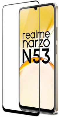 DropFit Edge To Edge Tempered Glass for Realme Narzo N53(Pack of 1)