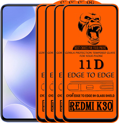 CYOR Edge To Edge Tempered Glass for REDMI K30(Pack of 4)