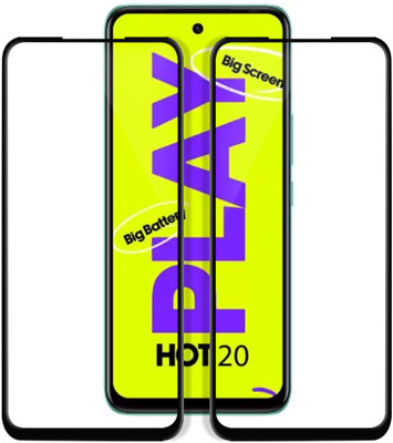 Flipkart SmartBuy Edge To Edge Tempered Glass for Infinix HOT 20 Play, Infinix Hot 20 Play(Pack of 2)