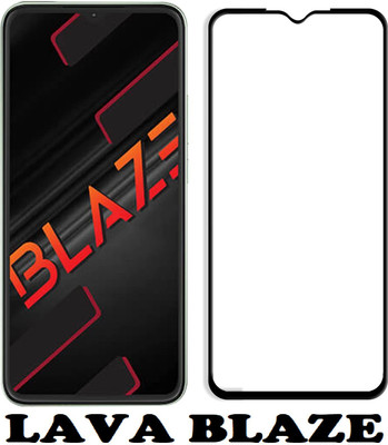 LIKEDESIGN Edge To Edge Tempered Glass for LAVA BLAZE, Lava Blaze(Pack of 1)