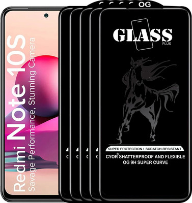 CYOR Edge To Edge Tempered Glass for REDMI NOTE 10S(Pack of 5)