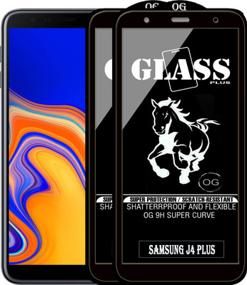 Rofix star Edge To Edge Tempered Glass for SAMSUNG GALAXY J4 PLUS(Pack of 2)